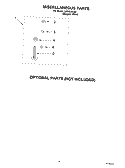 MISCELLANEOUS, OPTIONAL Diagram and Parts List for LS6333LQ0  Whirlpool Washer