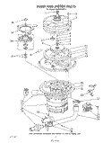 PUMP AND MOTOR Diagram and Parts List for 4KUDA22ST1  KitchenAid Dishwasher