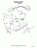 CONTROL PARTS Diagram and Parts List for ED2KHAXVS03  Whirlpool Refrigerator