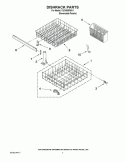 DISHRACK PARTS Diagram and Parts List for CUD4000WU1  Crosley Dishwasher