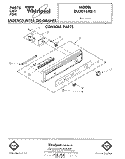 CONSOLE Diagram and Parts List for DU3016XR1  Whirlpool Dishwasher