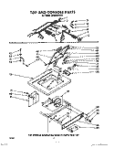 TOP AND CONSOLE Diagram and Parts List for LC4600XKW0  Whirlpool Washer