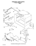 FREEZER LINER PARTS Diagram and Parts List for GX5FHTXVQ06  Whirlpool Refrigerator