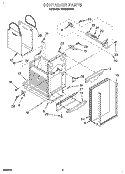 CONTAINER Diagram and Parts List for TU800SPDB1  Whirlpool Trash Compactor