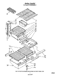 SHELF Diagram and Parts List for ET18ZKXMWR1  Whirlpool Refrigerator