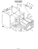 OVEN Diagram and Parts List for RHM975PW1  Whirlpool Range