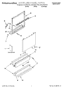 DOOR AND PANEL, LITERATURE Diagram and Parts List for KUDC25CHBT1  KitchenAid Dishwasher