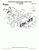 WASHER/DRYER CONTROL PANEL PARTS Diagram and Parts List for YLTE5243DQA  Whirlpool Washer Dryer Combo