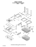 SHELF PARTS Diagram and Parts List for EB9FVHXWQ02  Whirlpool Refrigerator