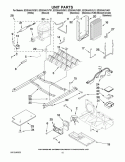 UNIT PARTS Diagram and Parts List for ED2KHAXVQ01  Whirlpool Refrigerator