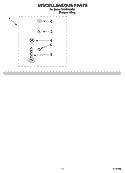 MISCELLANEOUS PARTS OPTIONAL PARTS (NOT INCLUDED) Diagram and Parts List for TAWS750PQ0  Estate Washer