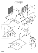 UNIT Diagram and Parts List for ET18HPXJW00  Whirlpool Refrigerator