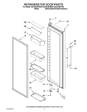REFRIGERATOR DOOR PARTS Diagram and Parts List for KSC23C8EYB00  KitchenAid Refrigerator