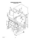 FRAME AND TANK Diagram and Parts List for KPDI620T0  KitchenAid Dishwasher