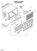 CABINET PARTS Diagram and Parts List for CAR30WCS0  Crosley Air Conditioner