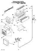 ICEMAKER PARTS Diagram and Parts List for KSRX22FSST03  KitchenAid Refrigerator