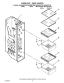 FREEZER LINER PARTS Diagram and Parts List for GSS30C6EYY03  Whirlpool Refrigerator