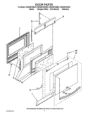 Part Location Diagram of W10131890 Whirlpool Exterior Door - Bisque