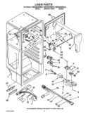 LINER PARTS Diagram and Parts List for W8RXNGMWB02  Whirlpool Refrigerator