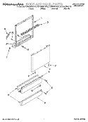 DOOR AND PANEL Diagram and Parts List for KUDM25SHBL0  KitchenAid Dishwasher