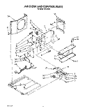 AIR FLOW AND CONTROL Diagram and Parts List for CA12WR4  Crosley Air Conditioner