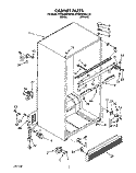 CABINET Diagram and Parts List for KTRS20MXWH20  KitchenAid Refrigerator