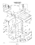 CABINET Diagram and Parts List for DP8700XTN5  Whirlpool Dishwasher
