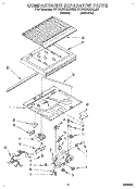 COMPARTMENT SEPARATOR Diagram and Parts List for RT18BKXAW00  Roper Refrigerator
