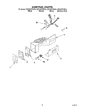 CONTROL PARTS Diagram and Parts List for KSCS25FKSS01  KitchenAid Refrigerator