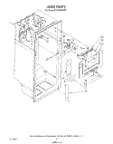 LINER Diagram and Parts List for ET18HKXSW07  Whirlpool Refrigerator