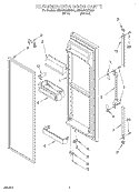 REFRIGERATOR DOOR Diagram and Parts List for 4ED25DQXDW02  Whirlpool Refrigerator