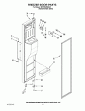 FREEZER DOOR PARTS Diagram and Parts List for BRS70HRBNA00  Whirlpool Refrigerator