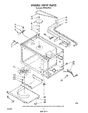 SECTION Diagram and Parts List for MW8550XS5  Whirlpool Microwave