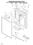 REFRIGERATOR DOOR Diagram and Parts List for KTRC22ELBT00  KitchenAid Refrigerator