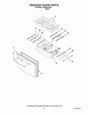 FREEZER DOOR PARTS Diagram and Parts List for GI0FSAXVB03  Whirlpool Refrigerator