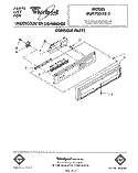 CONSOLE Diagram and Parts List for DU9700XR5  Whirlpool Dishwasher