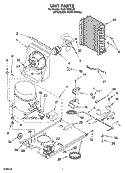 UNIT PARTS Diagram and Parts List for KUIA18PNLS0  KitchenAid Ice Maker
