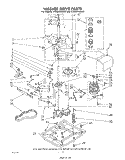 WASHER DRIVE Diagram and Parts List for LT5000XMW1  Whirlpool Washer Dryer Combo