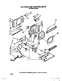AIR FLOW AND CONTROL Diagram and Parts List for AR0700XX0  Whirlpool Air Conditioner