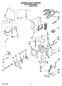 UPPER UNIT PARTS Diagram and Parts List for KSSP42QTS02  KitchenAid Refrigerator