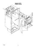 LINER Diagram and Parts List for ET18XKXSW00  Whirlpool Refrigerator