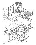 SHELF, LIT/OPTIONAL Diagram and Parts List for ET18RKXZW00  Whirlpool Refrigerator