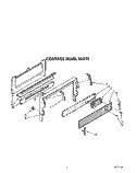 CONTROL PANEL Diagram and Parts List for SF386PEWW4  Whirlpool Range