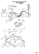MACHINE BASE Diagram and Parts List for LLT8233AW2  Whirlpool Washer
