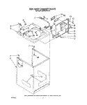 Part Location Diagram of 63435 Whirlpool Top (Harvest Wheat)