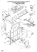CONTROLS AND REAR PANEL Diagram and Parts List for 4LSC9255AQ1  Whirlpool Washer