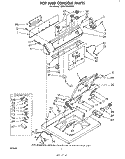 TOP AND CONSOLE Diagram and Parts List for LA5310XPW0  Whirlpool Washer