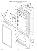 REFRIGERATOR DOOR Diagram and Parts List for KBLC36MHS01  KitchenAid Refrigerator