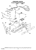 CONTROL PARTS Diagram and Parts List for MSD2258KGW00  Whirlpool Refrigerator