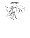 OVEN LINER Diagram and Parts List for KEBI141YWH0  KitchenAid Wall Oven